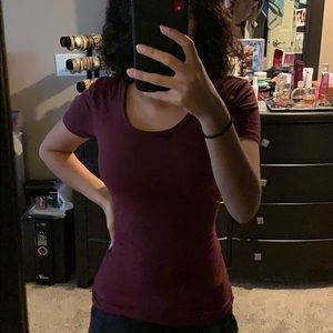 Burgundy t shirt